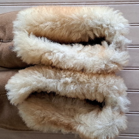 Cabela's Aquatred By Goodyear Short Ankle Winter Cozy Ugg Boots 5 Wide Leather - Picture 6 of 11